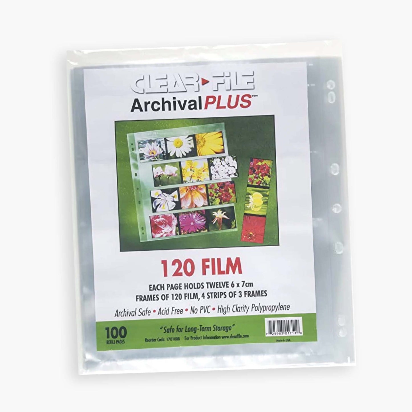 Clearfile 120 Negative Sleeve (single page)