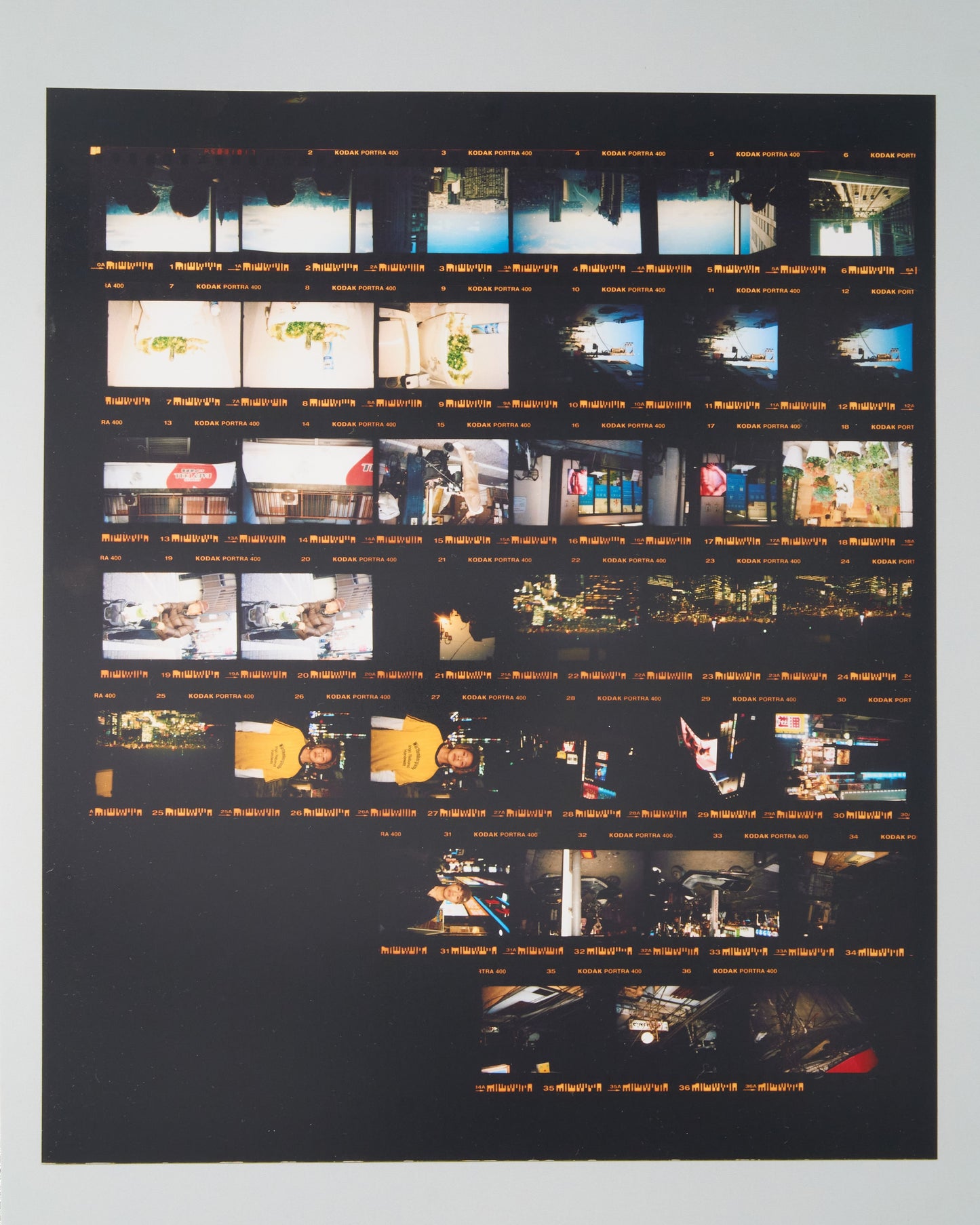 Traditional Contact sheet